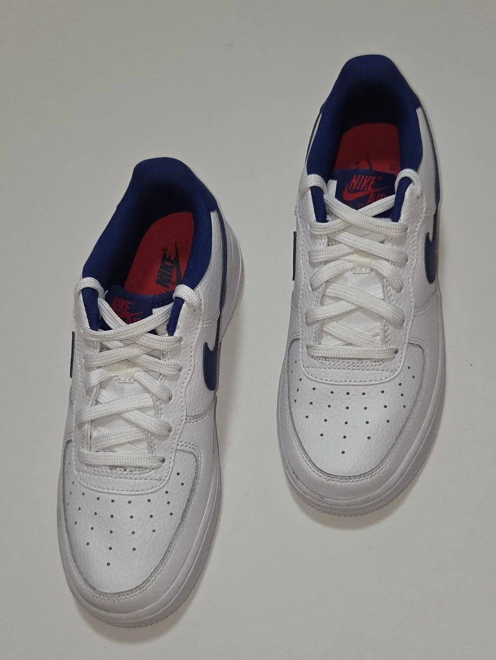 Nike Air Force 1 Low GS 6Y White Royal Blue Red AF1 Retro Streetwear Sneakers